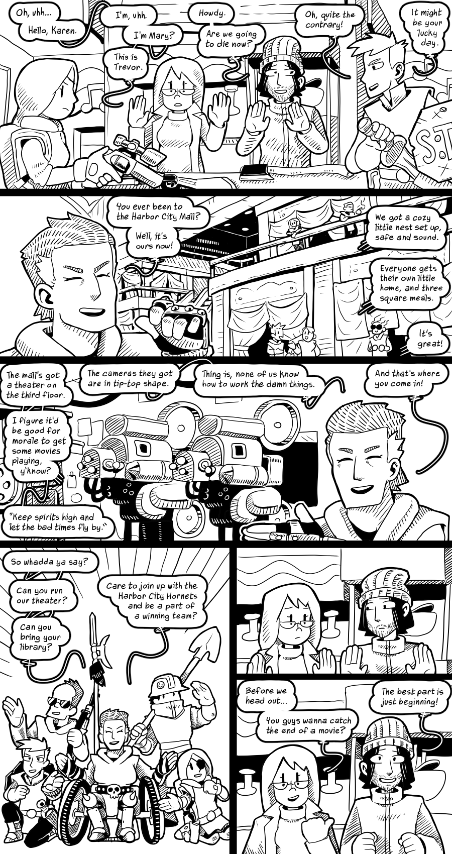 So, uhh.. what would have happened if we -couldn't- work the projectors? Comic for 06 January 2022